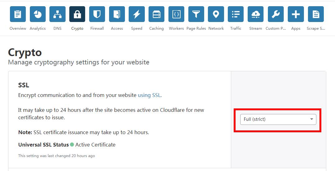 CloudFlare+宝塔面板安装SSL证书启用HTTPS和免费cdn加速教程